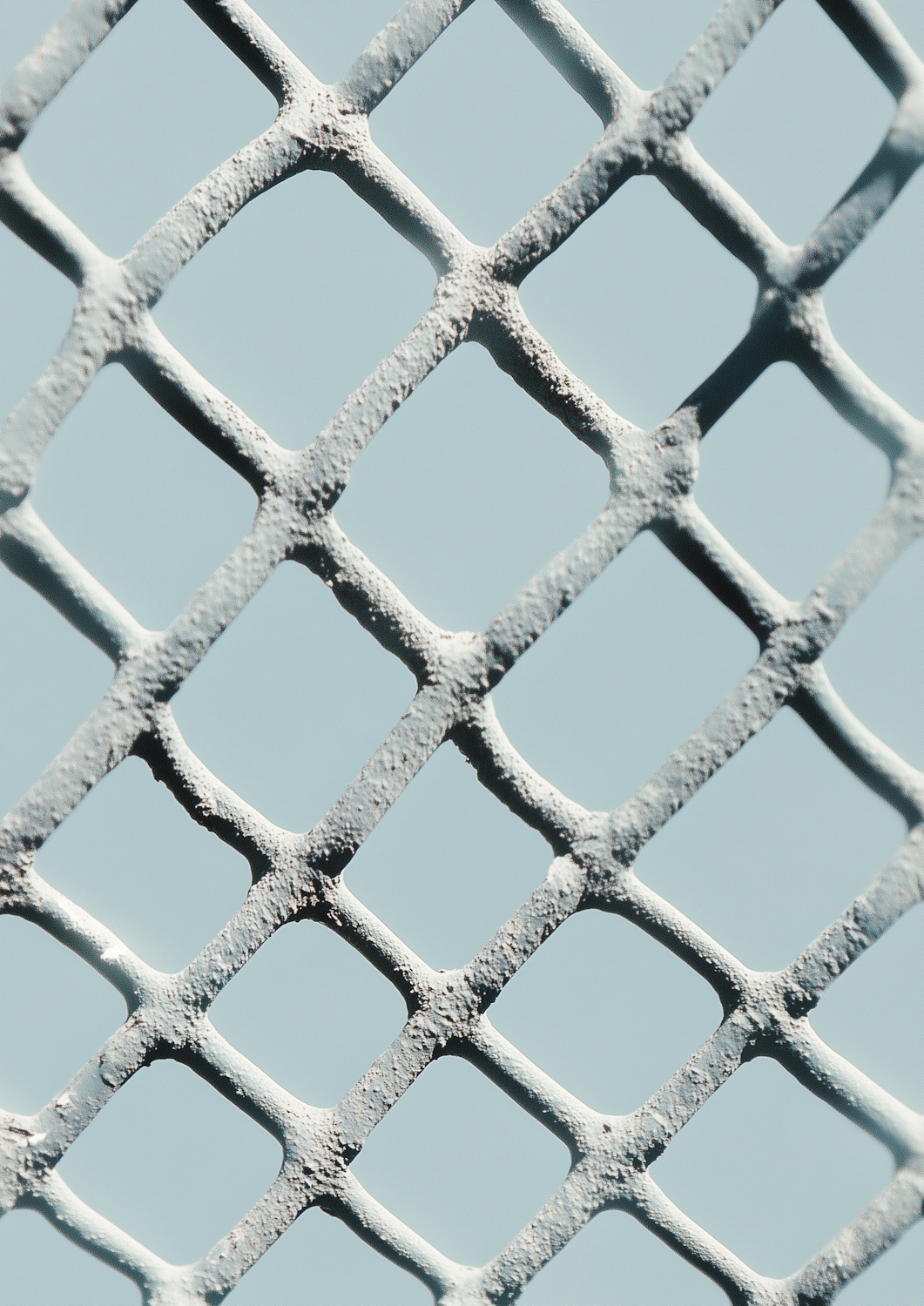 Close-up of textured chain links